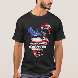 Funny Donald Trump American Flag Canada Greenland T-Shirt