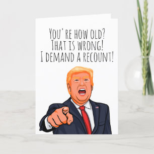 Funny Donald Trump Birthday Card