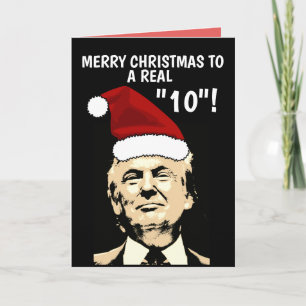 Funny DONALD TRUMP CHRISTMAS CARDS, for Her Holiday Card