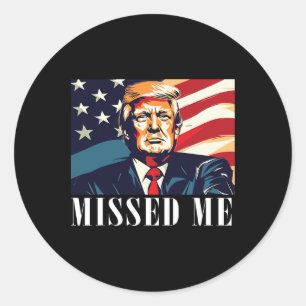 Funny Donald Trump  Classic Round Sticker