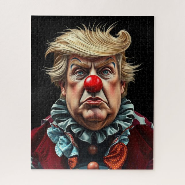 Funny Donald Trump Clown  Jigsaw Puzzle (Vertical)
