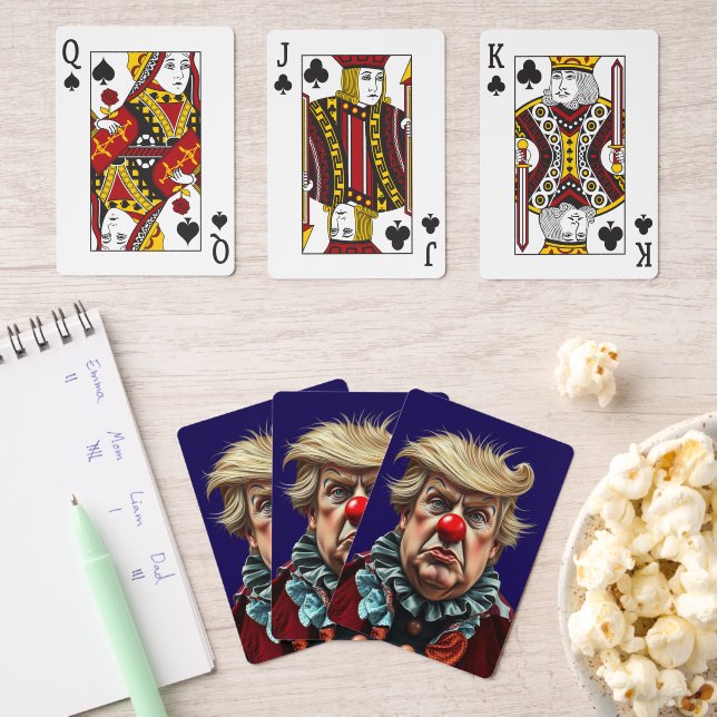 Funny Donald Trump Clown  Playing Cards (Insitu (Game Night))