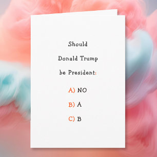 Funny Donald Trump Elections Political Humour Joke Holiday Card