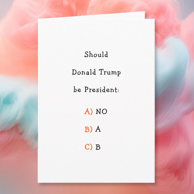 Funny Donald Trump Elections Political Humour Joke Holiday Card (Funny Donald Trump Elections Political Humor Joke Holiday Card)
