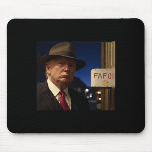 Funny Donald Trump Fafo Black Cotton Clic Fit Crew Mouse Pad