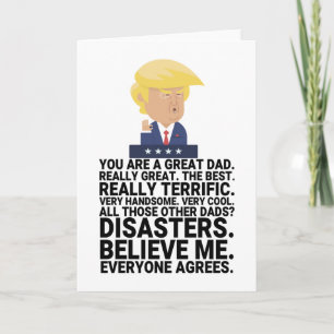 Funny Donald Trump Father's Day Card
