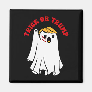 Funny Donald Trump Ghost Fight Fist Trick Or Trump Magnet