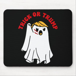 Funny Donald Trump Ghost Fight Fist Trick Or Trump Mouse Pad