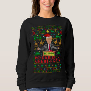 Funny Donald Trump Knit Ugly Christmas Sweater