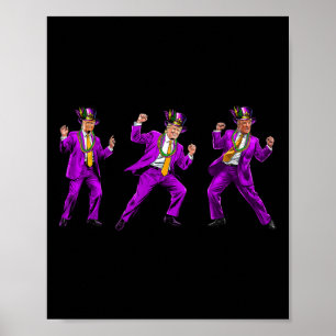 Funny Donald Trump Make Mardi Gras Great Again Fle Poster