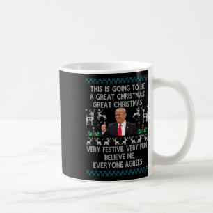 Funny Donald Trump Merry Christmas Xmas Pyjamas Coffee Mug