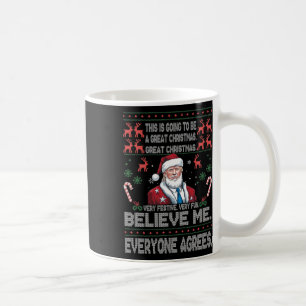 Funny Donald Trump Merry Christmas Xmas Pyjamas Ho Coffee Mug