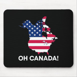 Funny Donald Trump Oh Canada 51st State Usa Americ Mouse Pad