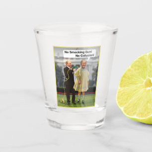 Funny Donald Trump Putin Smocking Gun Joke Shot Glass