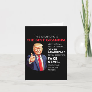 Funny Donald Trump Quote For Conservative Grandpa  Card