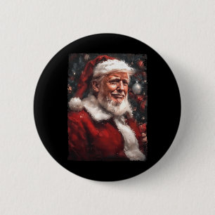 Funny Donald Trump Santa Claus Christmas Daddy's H 6 Cm Round Badge