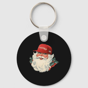 Funny Donald Trump Santa Claus Christmas Holiday 1 Key Ring