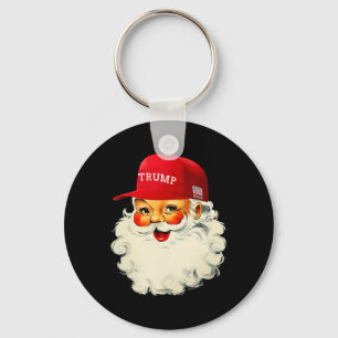 Funny Donald Trump Santa Claus Christmas Holiday 2 Key Ring
