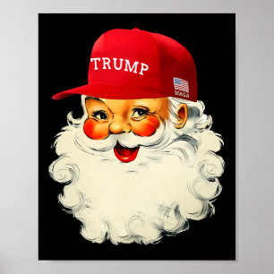 Funny Donald Trump Santa Claus Christmas Holiday 2 Poster