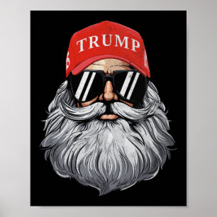 Funny Donald Trump Santa Claus Christmas Holiday 4 Poster