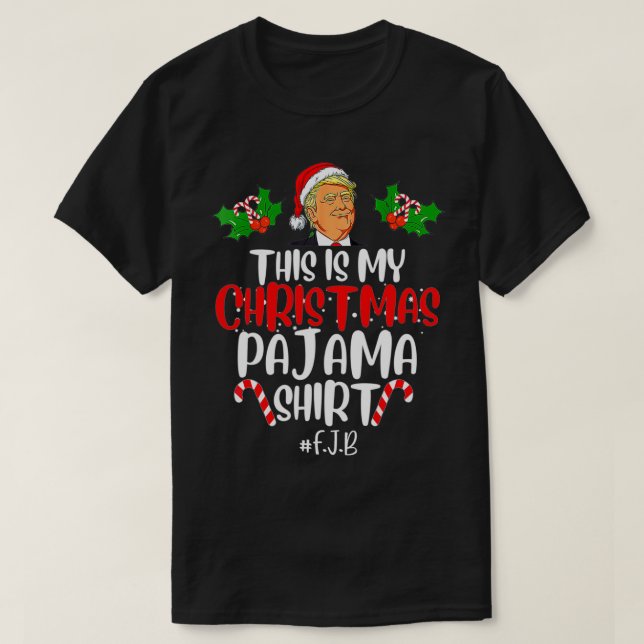 Funny Donald Trump Santa This Is My Christmas Paja T-Shirt (Design Front)