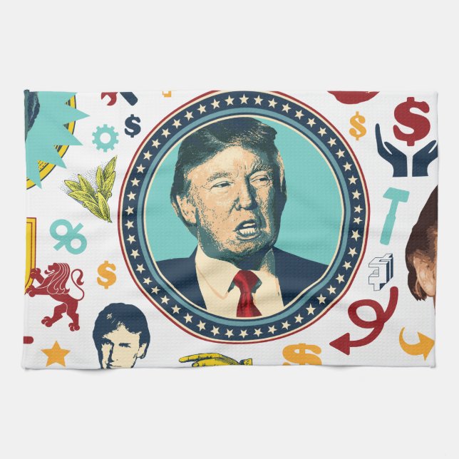 funny donald trump tea towel (Horizontal)