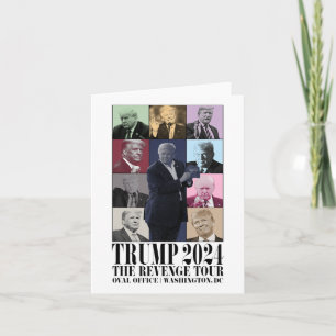 Funny Donald Trump The Revenge Tour Ultra Mega Tou Card