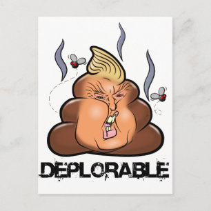 Funny Donald Trump - Trumpy-Poo Poo Emoji Icon Postcard