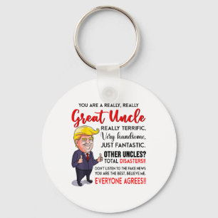 Funny Donald Trump Youre A Really Great Uncle, Unc Key Ring