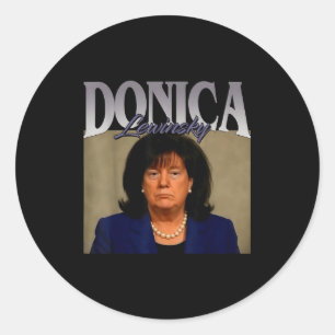 Funny Donica Lewinsky Meme Shirt Big Beautiful Bil Classic Round Sticker