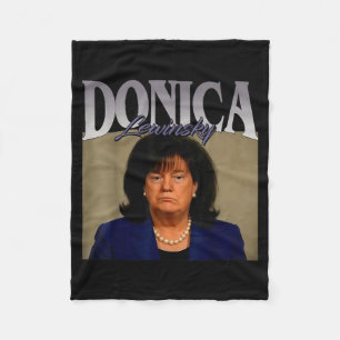 Funny Donica Lewinsky Meme Shirt Big Beautiful Bil Fleece Blanket