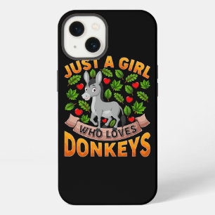 Funny Donkey Animal Lover Just A Girl Who Loves Do iPhone 13 Case