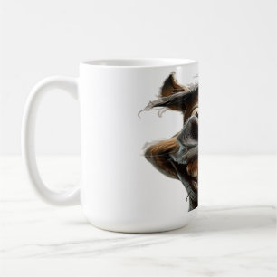 Funny donkey art design coffee mug