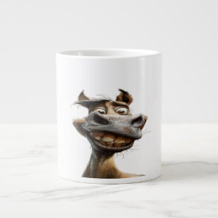 Funny donkey art design large coffee mug