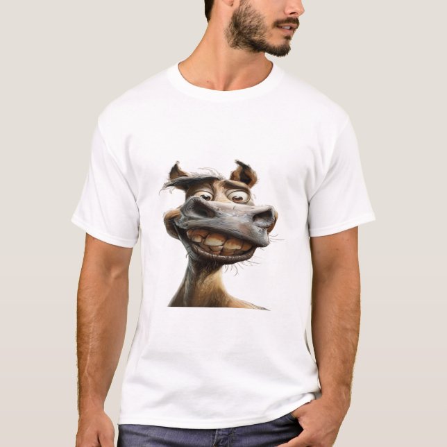 Funny donkey art design T-Shirt (Front)