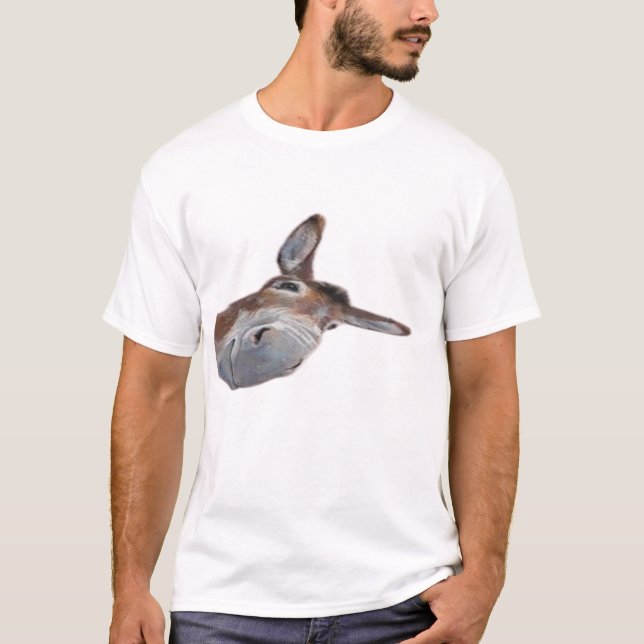 funny donkey art design T-Shirt (Front)