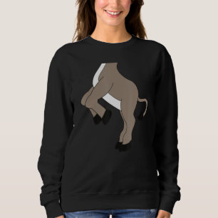 Funny donkey body costume, halloween animal cospla sweatshirt