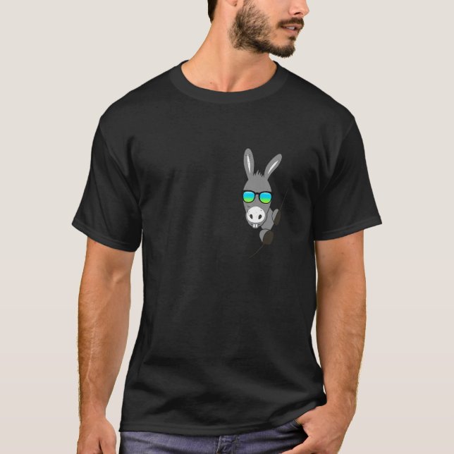 Funny donkey donkey friends animals comic fun T-Shirt (Front)