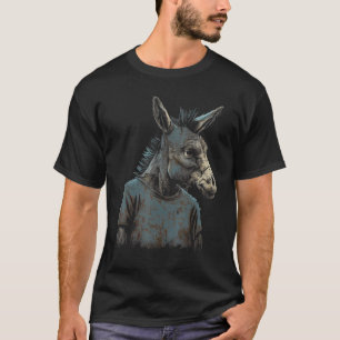 Funny Donkey Face Gift idea for Donkeys Lovers Gra T-Shirt