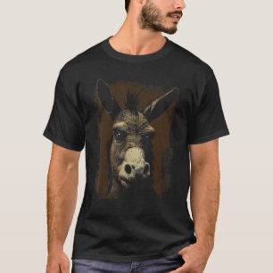 Funny Donkey Face Gifts for Donkeys Lovers Graphic T-Shirt