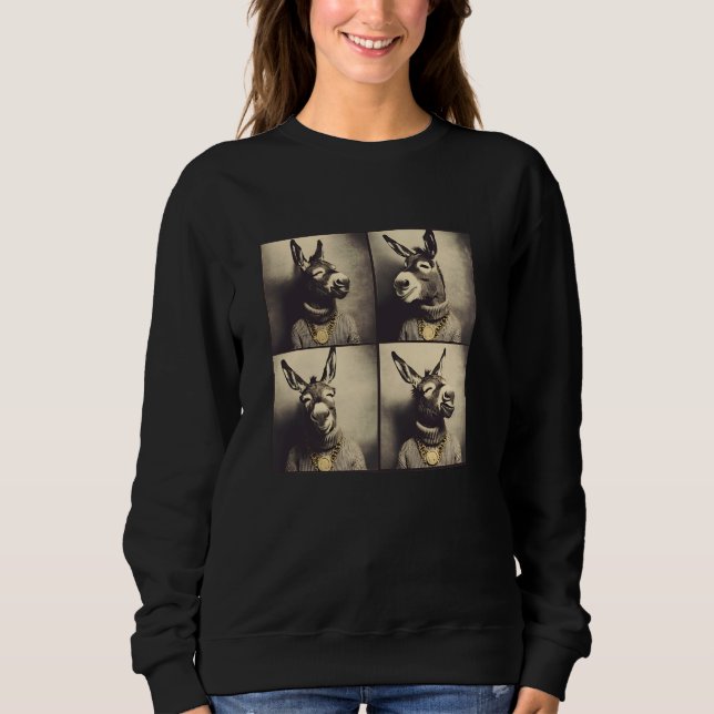Funny Donkey Face Sweatshirt (Front)