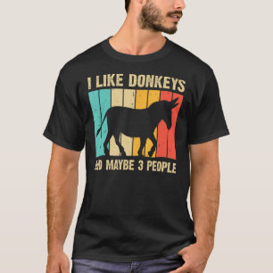 Funny Donkey For Men Women Mule Equine Horse Anima T-Shirt