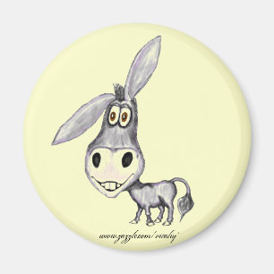Funny donkey magnet