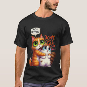 Funny "Don't Do It Carl" 9th Life Cat✨🐈🚫 T-Shirt