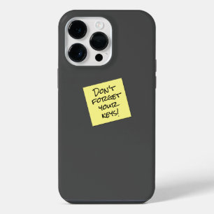 Funny Don't Forget Sticky Note Reminder iPhone 14 Pro Max Case