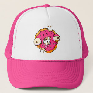 Funny Donut Zombie Design Trucker Hat
