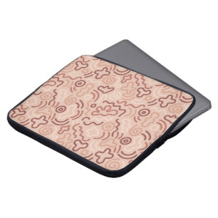 Funny Doodle Pattern Laptop Sleeve