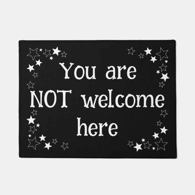 Funny doormat Not Welcome (Front)