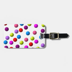 Funny Dots Luggage Tag