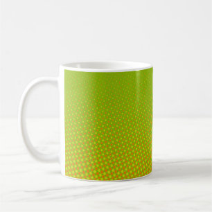 Funny Dots Pattern green orange + your idea Coffee Mug
